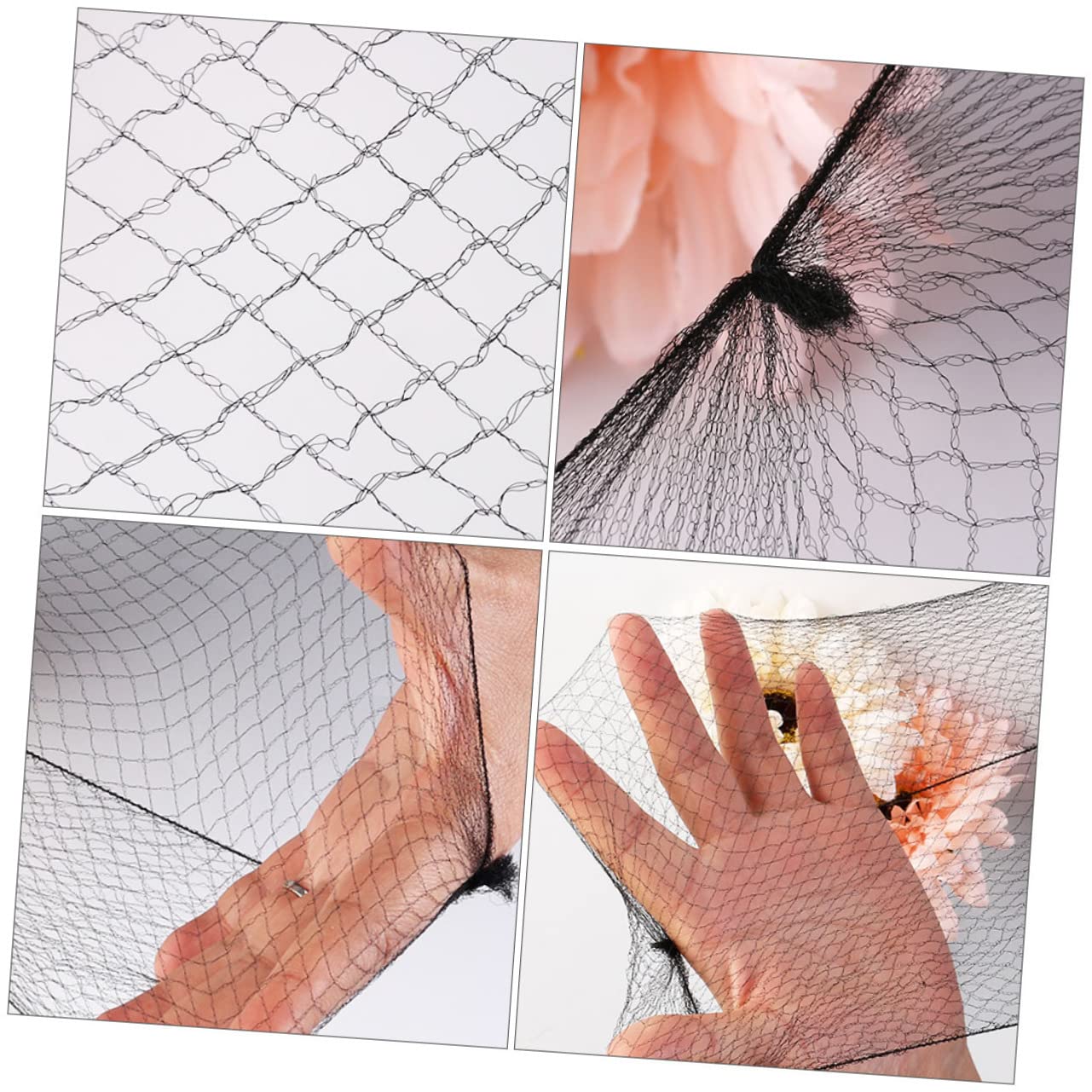 300 Piezas Red Para El Cabello Redecilla Invisible Para Mujer Redecillas Para Redes De Peluca De Malla Peluca Malla Elástica Peluca Trenzada Hombre Nylon Tejer Red De Malla