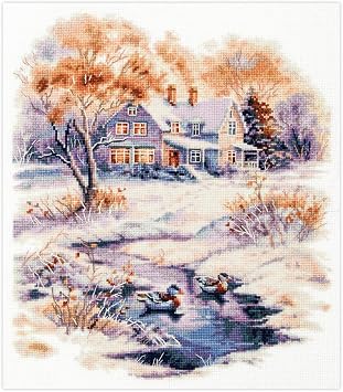Wizardi Counted Cross-Stitch Kit - Early Winter 70-32 Magic Needle