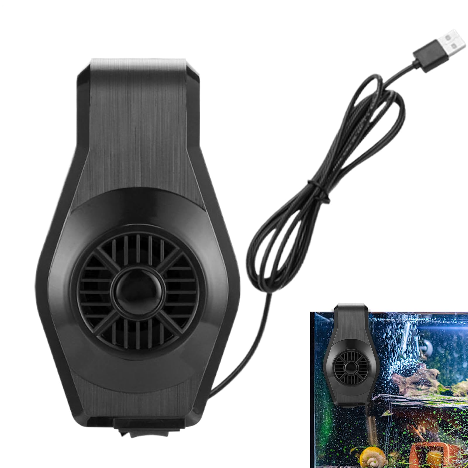 Ventilatore Raffreddamento Acquario, Ventilatore Per Acquari Di Acqua E Salata, Raffreddatore Potente Regolabile Controllo Temperatura Circolazione Aria Dissipazione Flusso D'aria