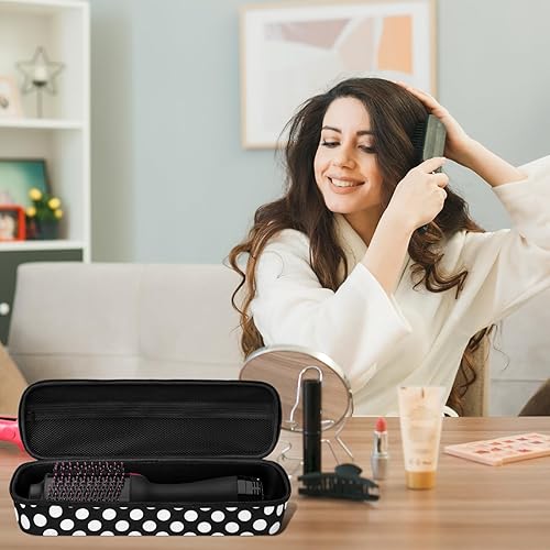 Miniatura 7 de LVKAYCE Estuche rígido de transporte para cepillo secador de pelo Revlon Original 1.0Plus 2.0, bolsa de almacenamiento de viaje portátil compatible