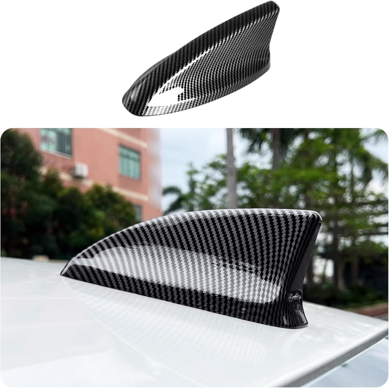 Car Accessories Fit for Honda New HR-V HRV 2023 2024 2025 2026 Shark fins Antenna Cover Trim (Glossy Black) 1PC ABS