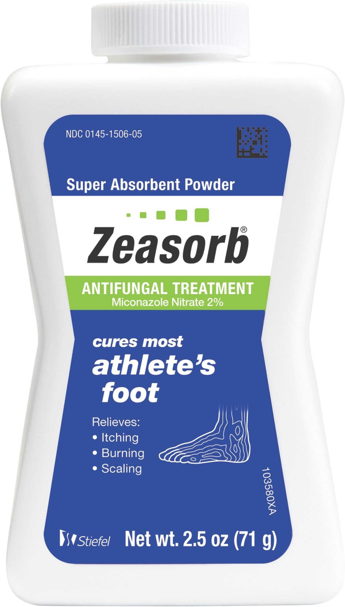 Zeasorb Antifungal Treatment Powder, Athletes Foot, 2.5oz