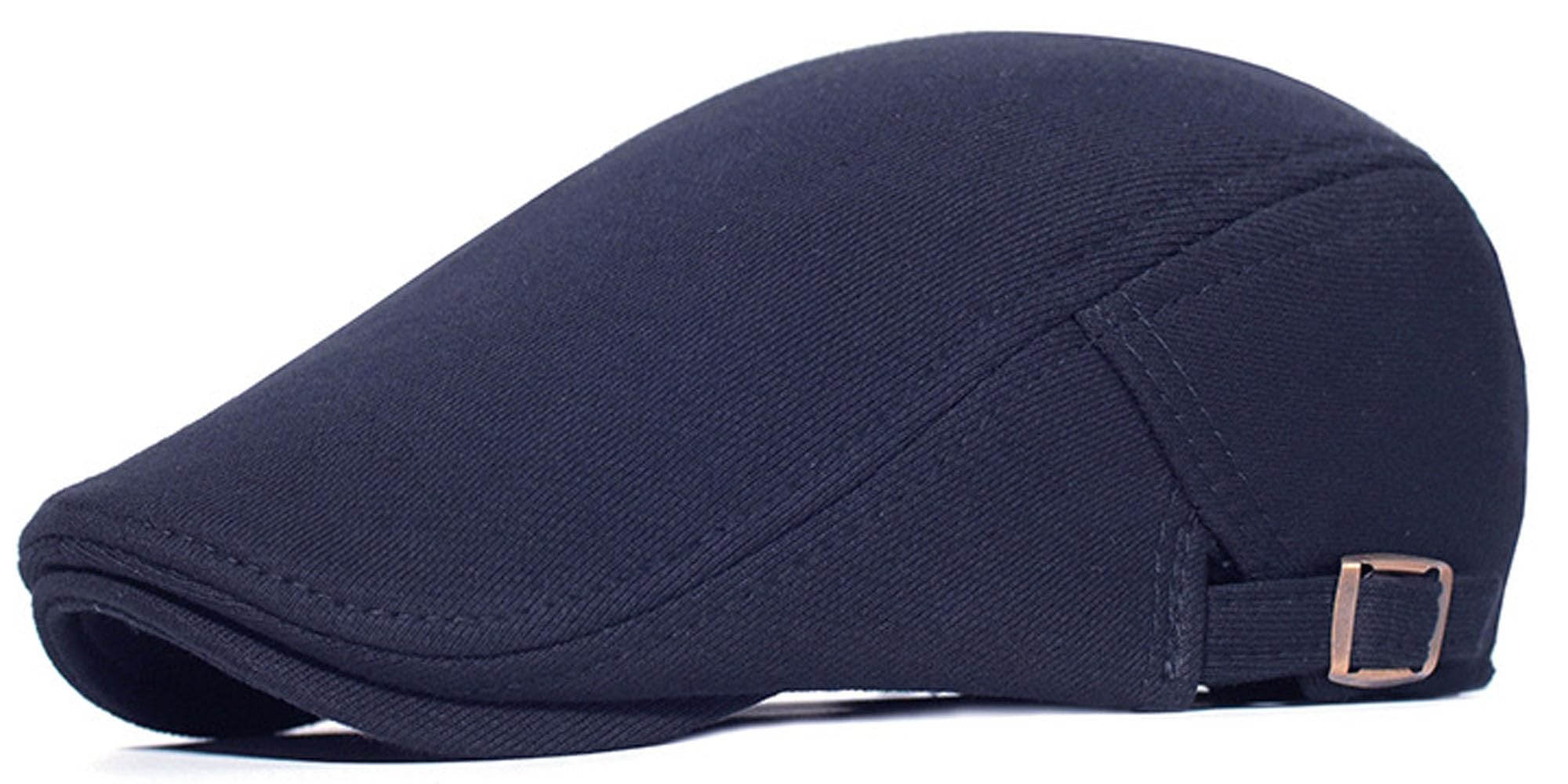 Babahu Men's A-Navy Newsboy Cap Gatsby Flat Cap Lvy Irish Hats Driving Cabbie Hunting Cap