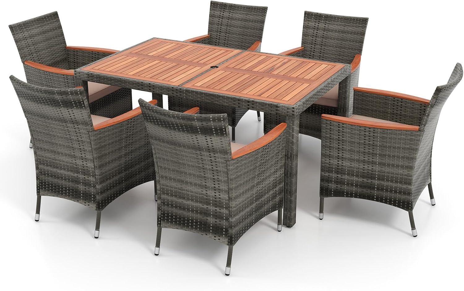 DORTALA 7-Piece Outdoor Dining Set
