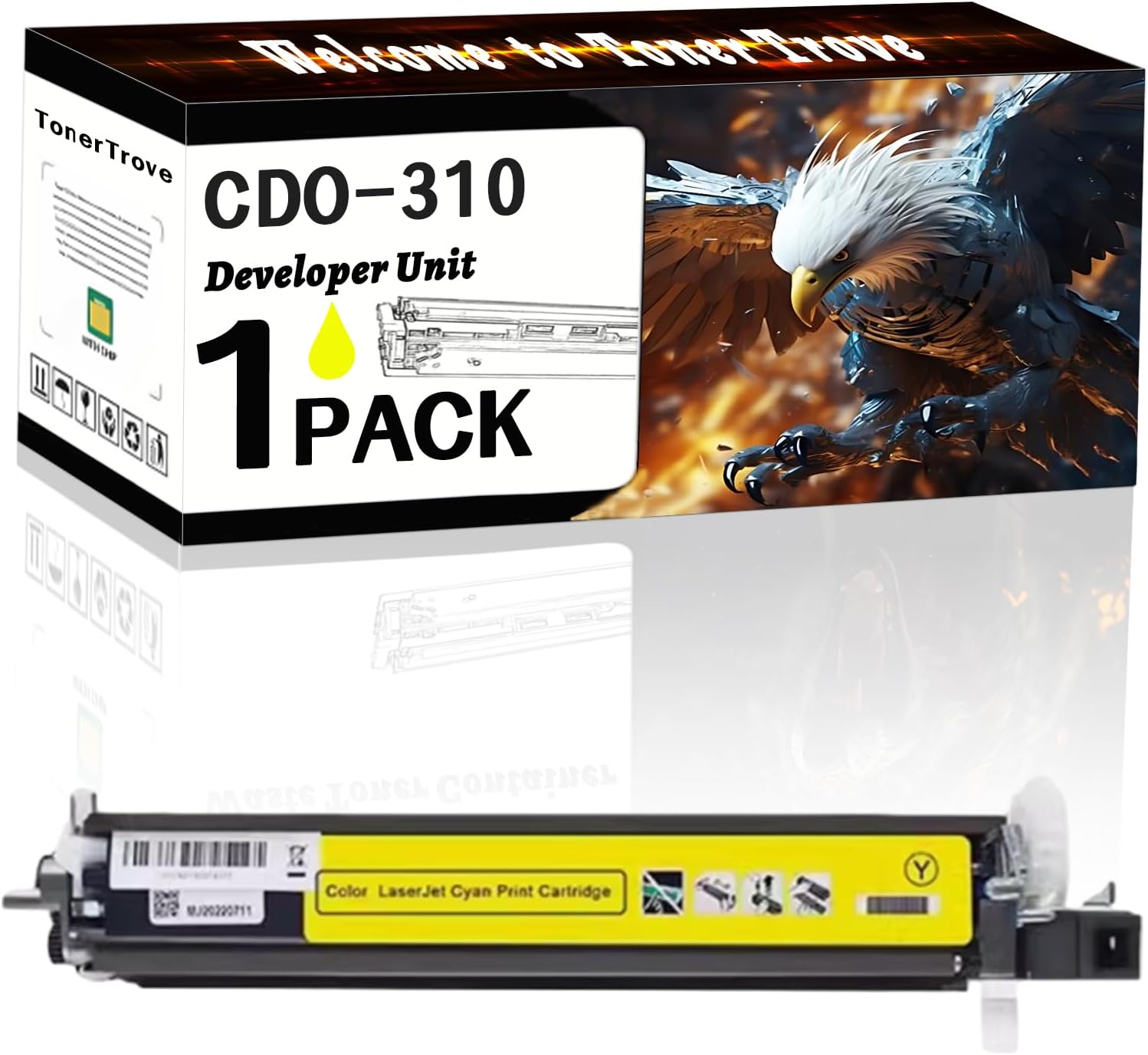 CDO-310 Developer Unit Compatible for Pantum CM7107DN CP2507DN Plus Printers, Office Printing is Easy Clear Smooth (1 Pack Yellow)