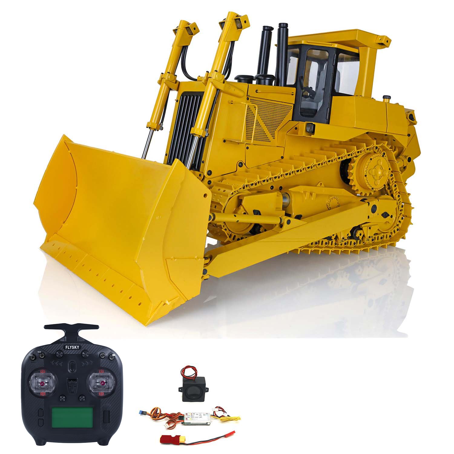 Amazon.com: wheelfun JDM Metal 1/14 RC Hydraulic Bulldozer Dxr2