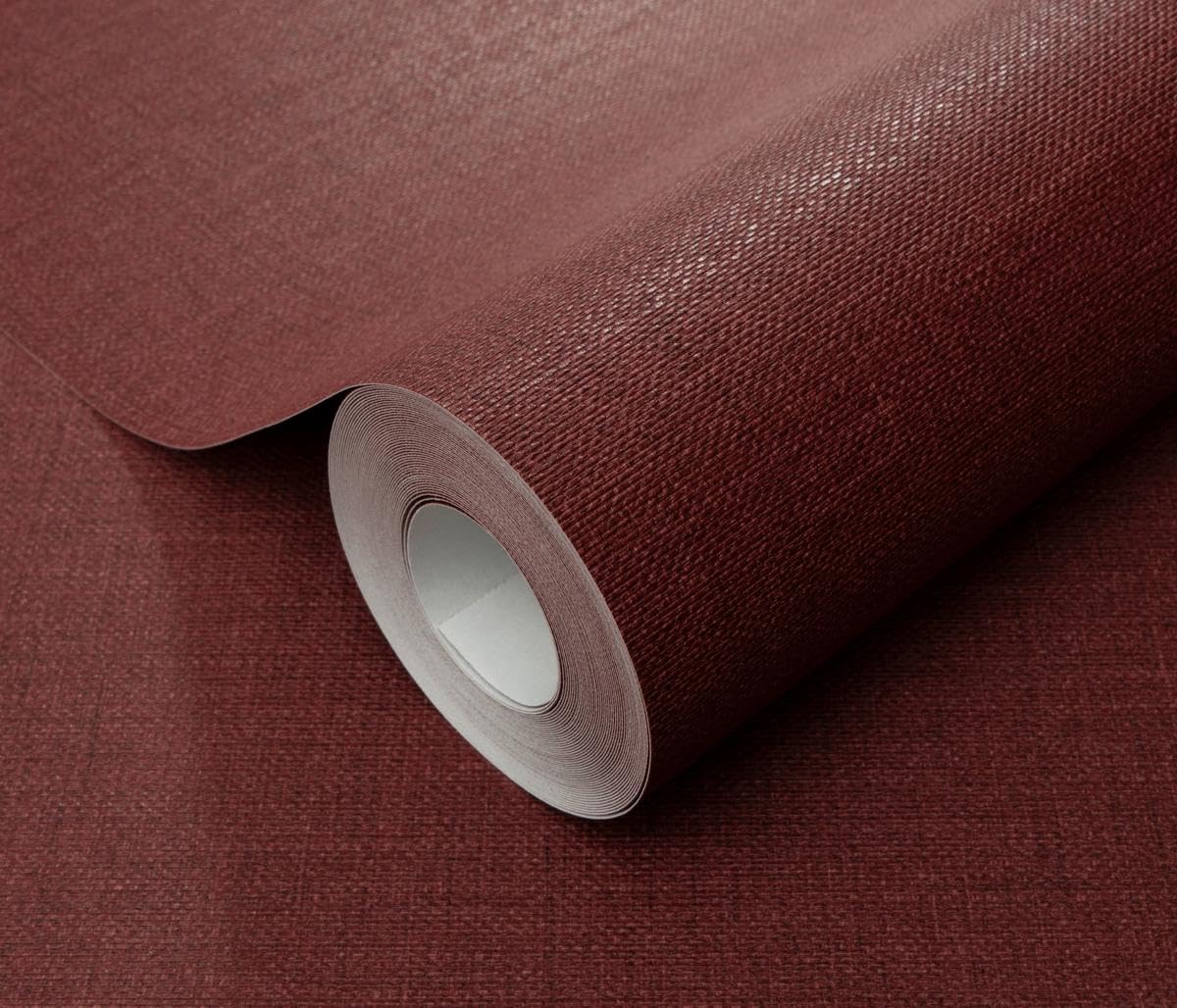 Red Wallpaper, Non-woven, Hot Embossed Vinyl, 53cm x 10.05m, 1.8kg, Fashion for Walls 5 Collection