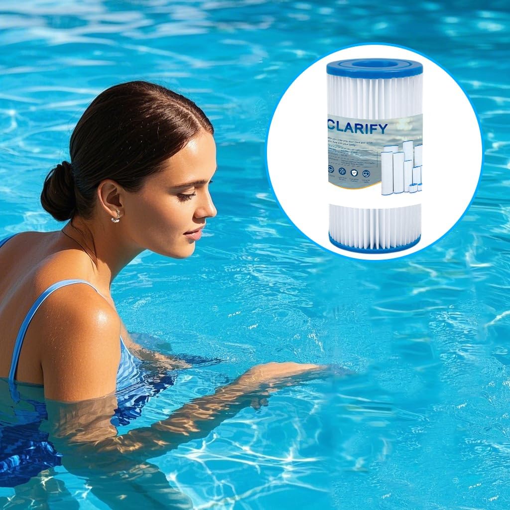 CLARIFY Pool Filter Cartridge Replaces Hayward C900,CX900RE,PA90,Ultral-B6,Unicel C-8409,Filbur FC-1292,PXC95,Clearwater II ProClean 100,Aladdin 19002,25230-0095S,90 sq (1 Pack)