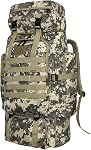 Hiking Backpack, 80L Camping Backpack, Waterproof Large Outdoor Sport Travel Daypack MOLLE Rucksack for Men Women