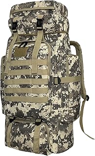 Plecak turystyczny, 80L plecak kempingowy, wodoodporny duży sport na świeżym powietrzu plecak podróżny Molle plecak dla mężczyzn i kobiet, City Camo
