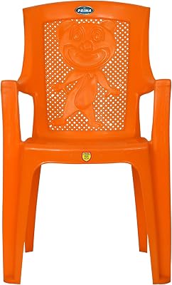 Baby Plastic Chair 114 Strong Durable and Comfortable with Backrest for | Kids | Study | Play | for Home/School/Dining for 2 to 6 Years Age