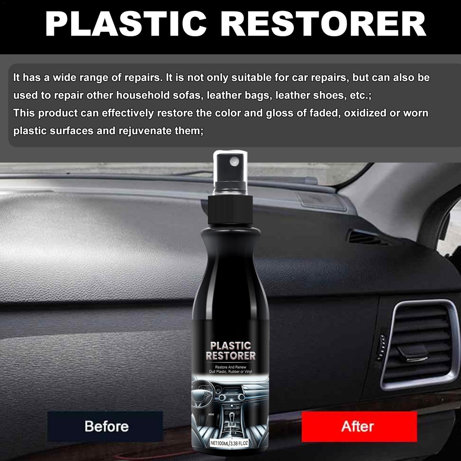 Lucidante Per Restauratore Di Plastica Per Auto Back To Black - Foto 3