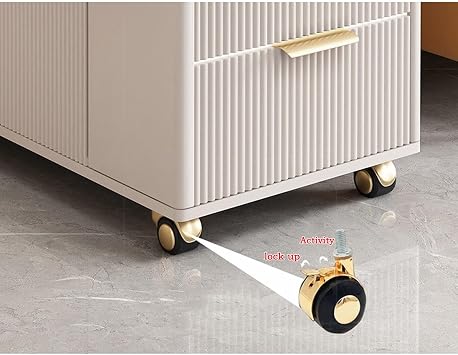 Kitchen Sideboard Light Luxury Slate Sofa Sideboard Living Room Removable Side Table Storage Cabinet(Gris)