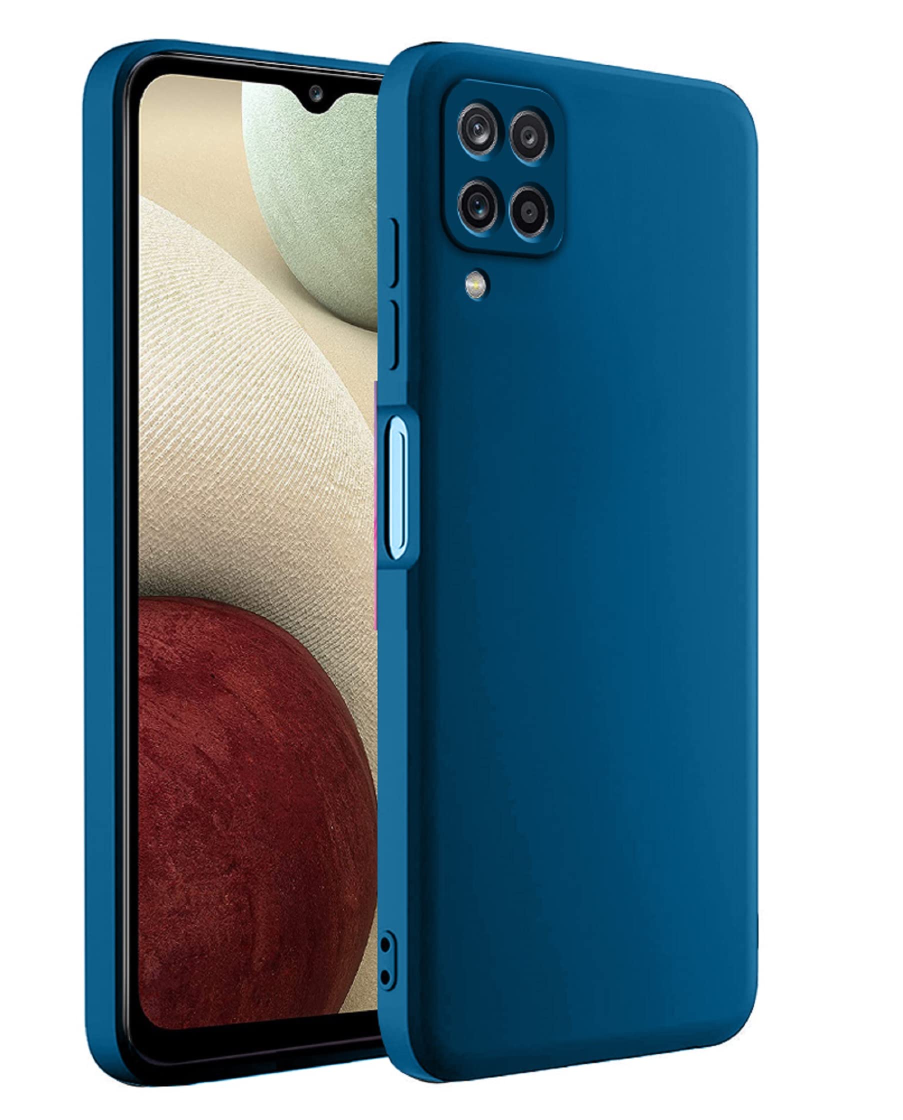 Winble Back Cover for Samsung Galaxy A12/M12/F12 (Silicone | Blue) (B091N9C8FQ) Amazon Price History, Amazon Price Tracker