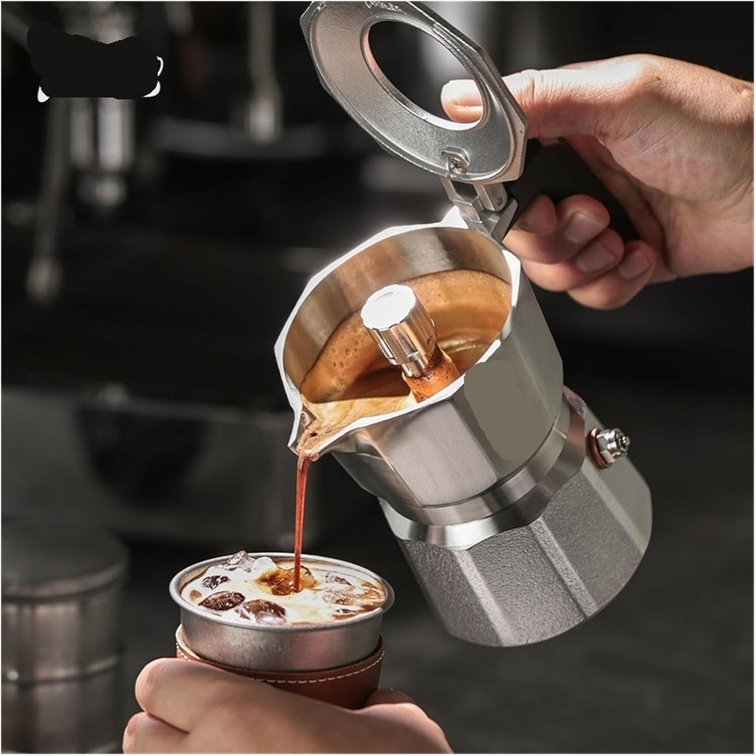 Compatible For Three Valve Mocha Pot 316 Stainless Steel Electric Ceramic Stove Coffee Maker Heating Base Extraction Tool(Moka pot)