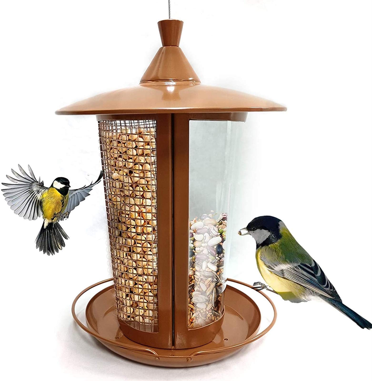 Hängende Vogelfütterung, Vogelhaus für Kleine Vögel, Hängende Vogelfütterung, Wildvogelfütterung für Gartendekoration/Park