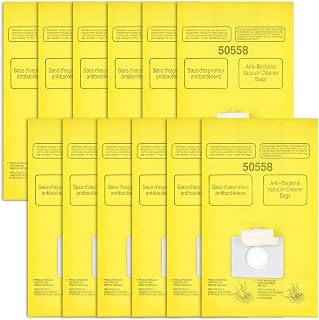 Vacuum Bags Replacement for Kenmore Canister Type C/Q 5055, 50557, 50558 and Type C-5, C-18 Vacuum Cleaner, 12 Pack