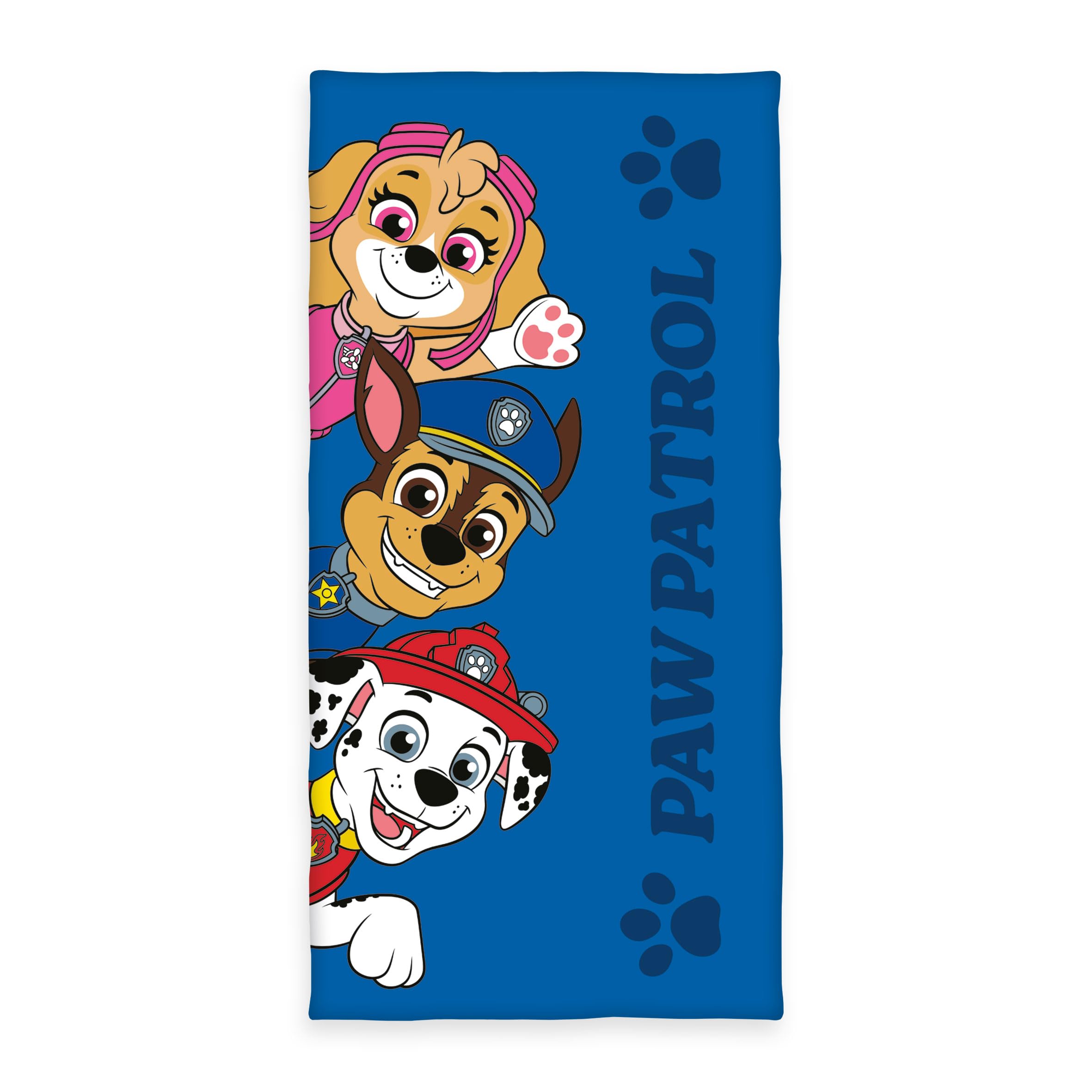 Herding Paw Patrol Bath Towel, Approx. 70 x 140 cm, 100% Cotton/Velour