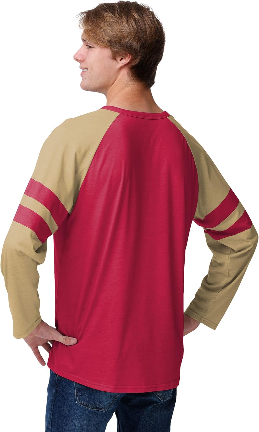 FOCO NFL Mens NFL Team Logo Shirt Long Sleeve Henley - Image 3