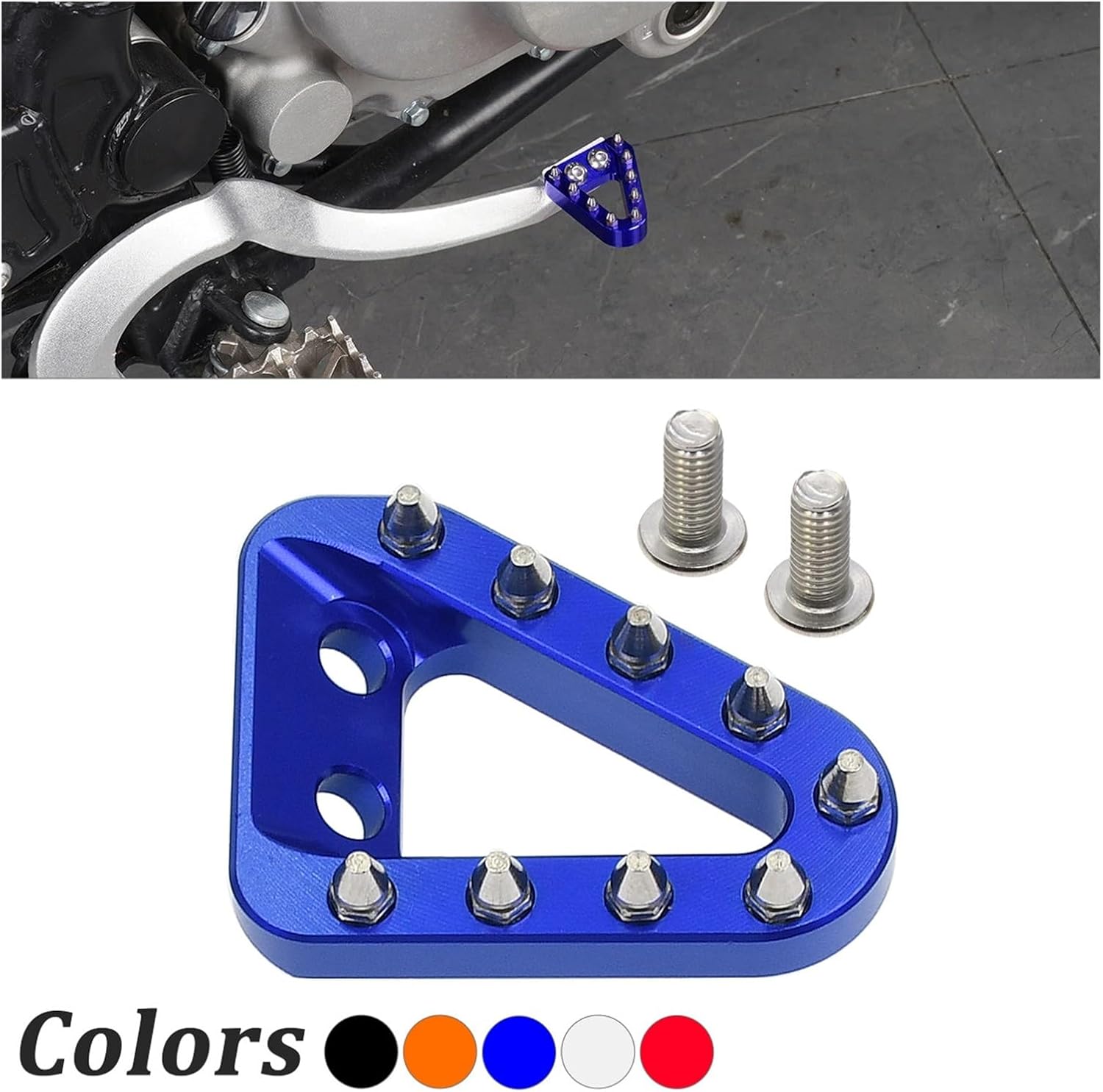 Motorcycle Brake Pedal Lever Step Plate Tip Fit for K-tm XCW EXC EXCF SX SXF XC XCF125 150 250 300 350 400 450 2008-2016(Red 02)