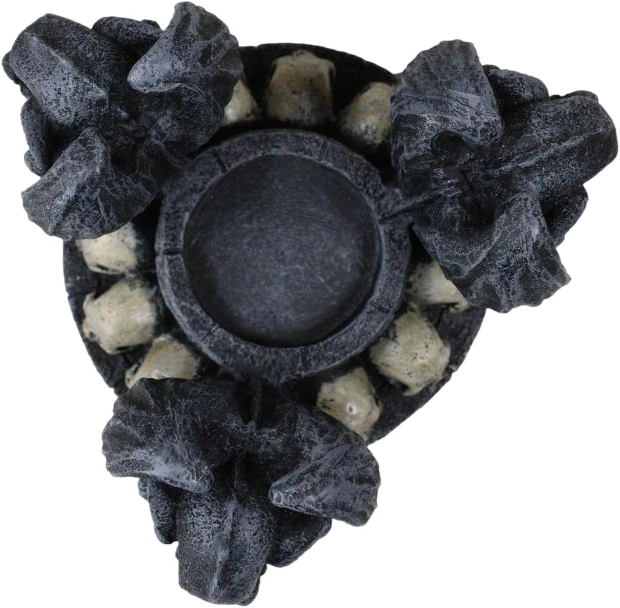 Ebros Gift Nosferatu Gothic Vampire Dracula Gargoyles with Skulls Sacrifice Offering Table Votive Candle Heat Oil Burner Tart Warmer Aroma Scent Figurine Home Fragrance Decor