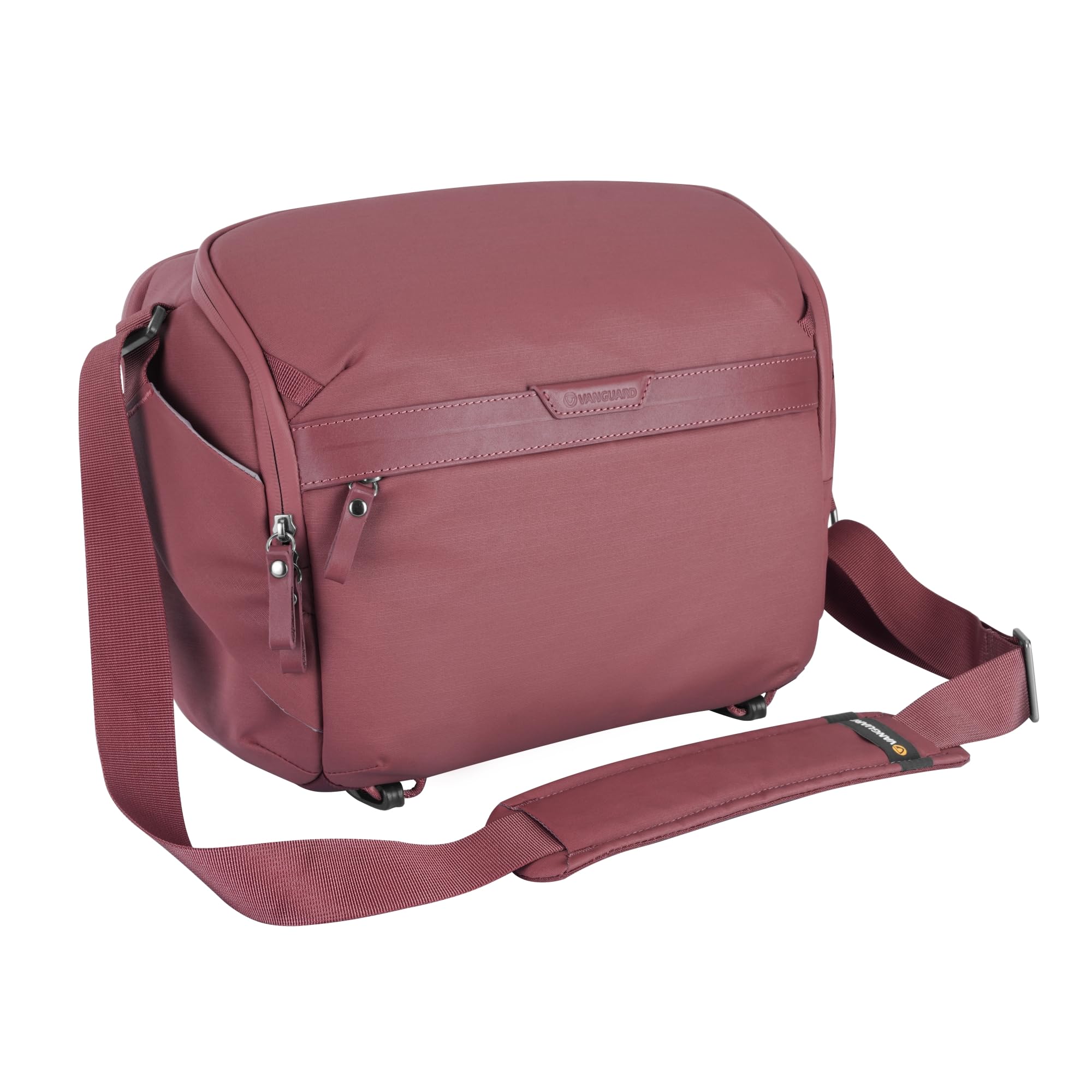 VANGUARD VEO Metro S7L Camera &amp; Everyday Shoulder Bag (Magenta) – Fits Full-Frame Camera with 2 Lenses (Up to 70–200mm f/2.8), 11" Tablet Sleeve, Removable Dividers, Weather-Resistant Design