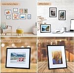 Giftgarden Black 8x10 Picture Frame Set of 10, Matted to 5x7 Picture with Mat or 8x10 Photo without Mat, Multi Frames for Gallery Wall Tabletop Display