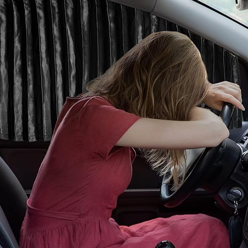 Miniatura 8 de ZATOOTO Cortinas magnéticas para ventana lateral de automóvil, paquete de 4 cortinas magnéticas para privacidad para ventanas de automóvil,