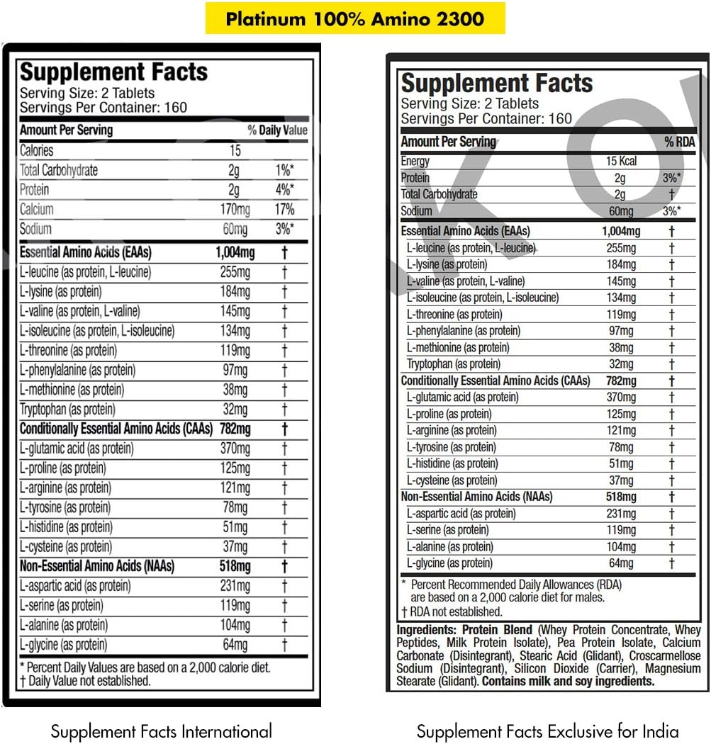 MuscleTech 100% Amino 2300 Essential Series, 320 Count