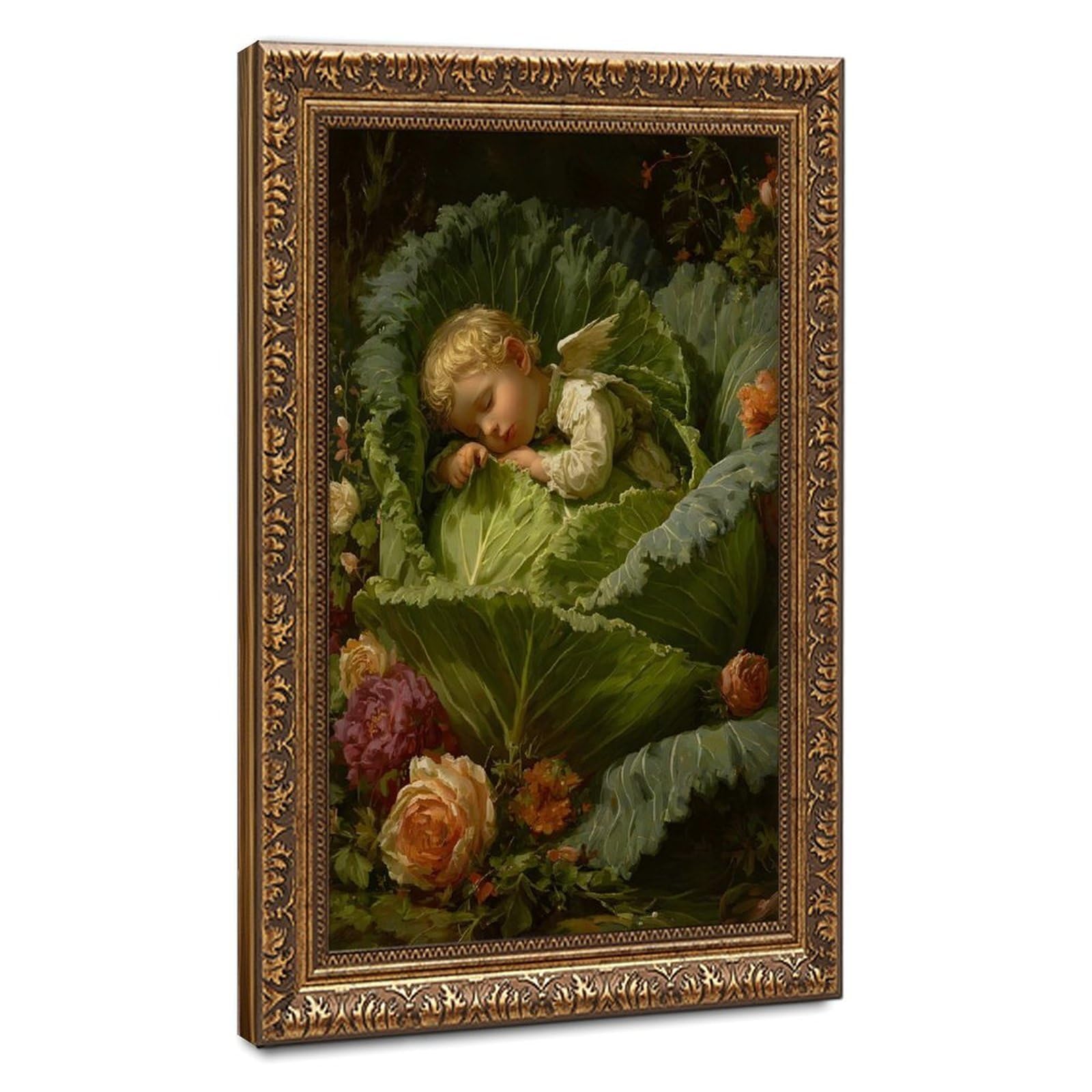 Bareronor Nursery Floral Canvas Poster Bedroom Decor Landscape Office Room Decor Gift 20" L X 30" W