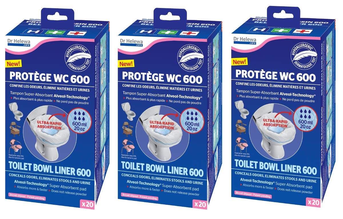 20 40 60 Stk - WC Toiletten Tüten Beutel - Urlaub Wohnmobil Caravan Wohnwagen Zelt Outdoor Motorboot (3 Set = 60 Stk)