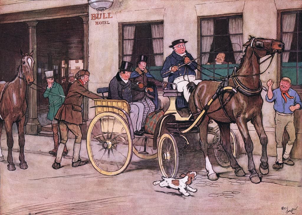 Poster image impression sur toile Wo O Cried Mr Pickwick 60x90cm