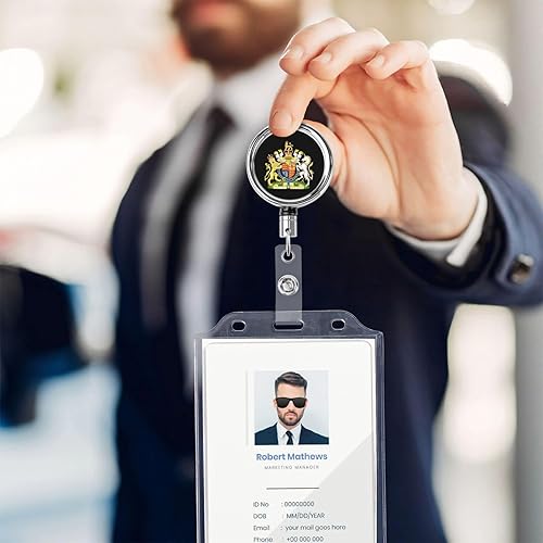 Miniatura 2 de Reino Unido Escudo Real de Inglaterra Reino Unido asegura tu estilo con el duradero soporte de metal para insignias