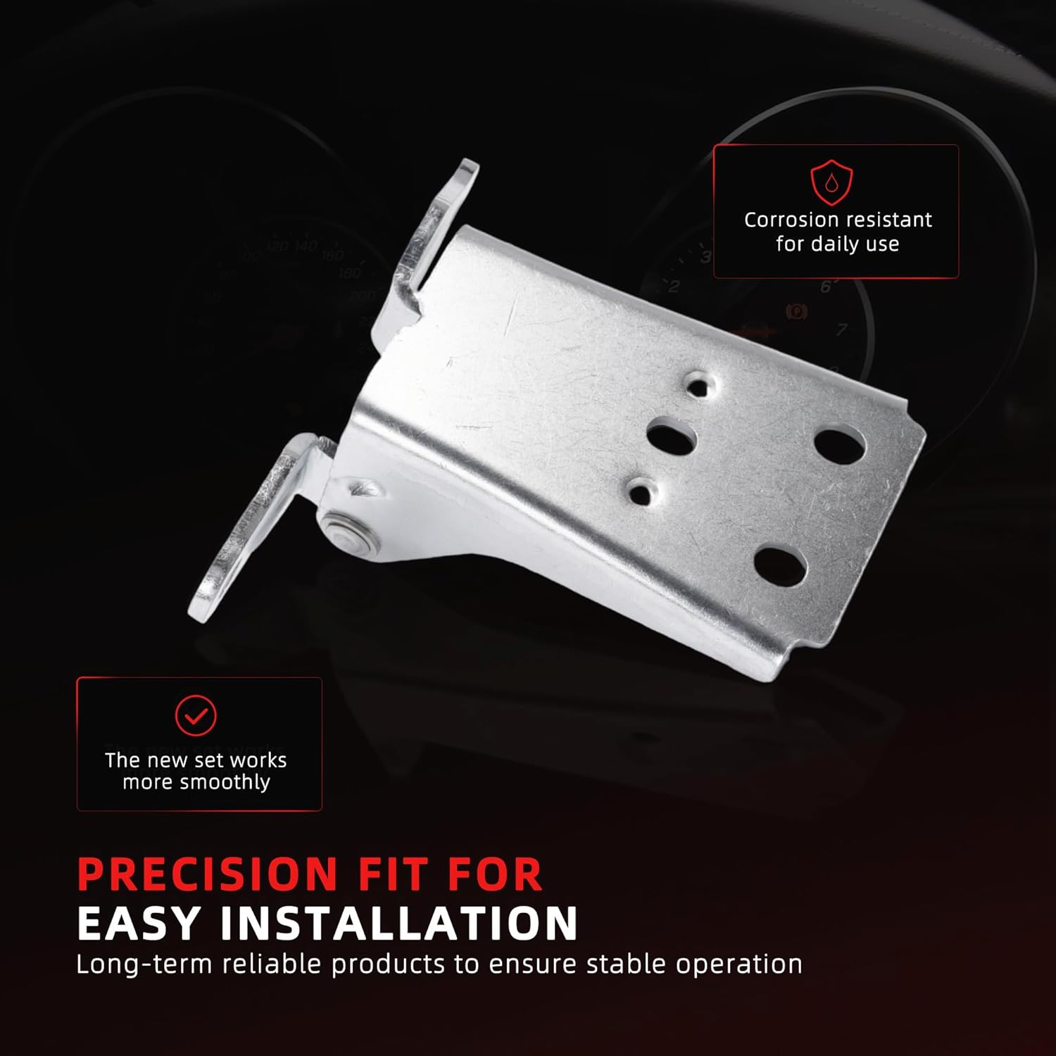 4PCS Upper & Lower Door Hinge Set Left & Right Side for Ford F150 F250 F350 Bronco LTD Fairmont Granada Thunderbird 1978-1997, for Mercury Zephyr Marquis Cougar 1978-1986, OE 925-066, 925-068