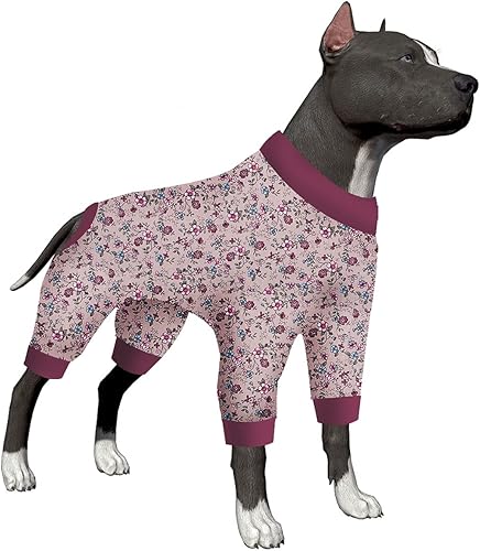 LovinPet Pitbull - Pijamas de Navidad  Camisa calmante para la ansiedad de mascotas, pijama antilamidas para perros, estampado de ramo, pijamas para disponible en Yaxa Venezuela