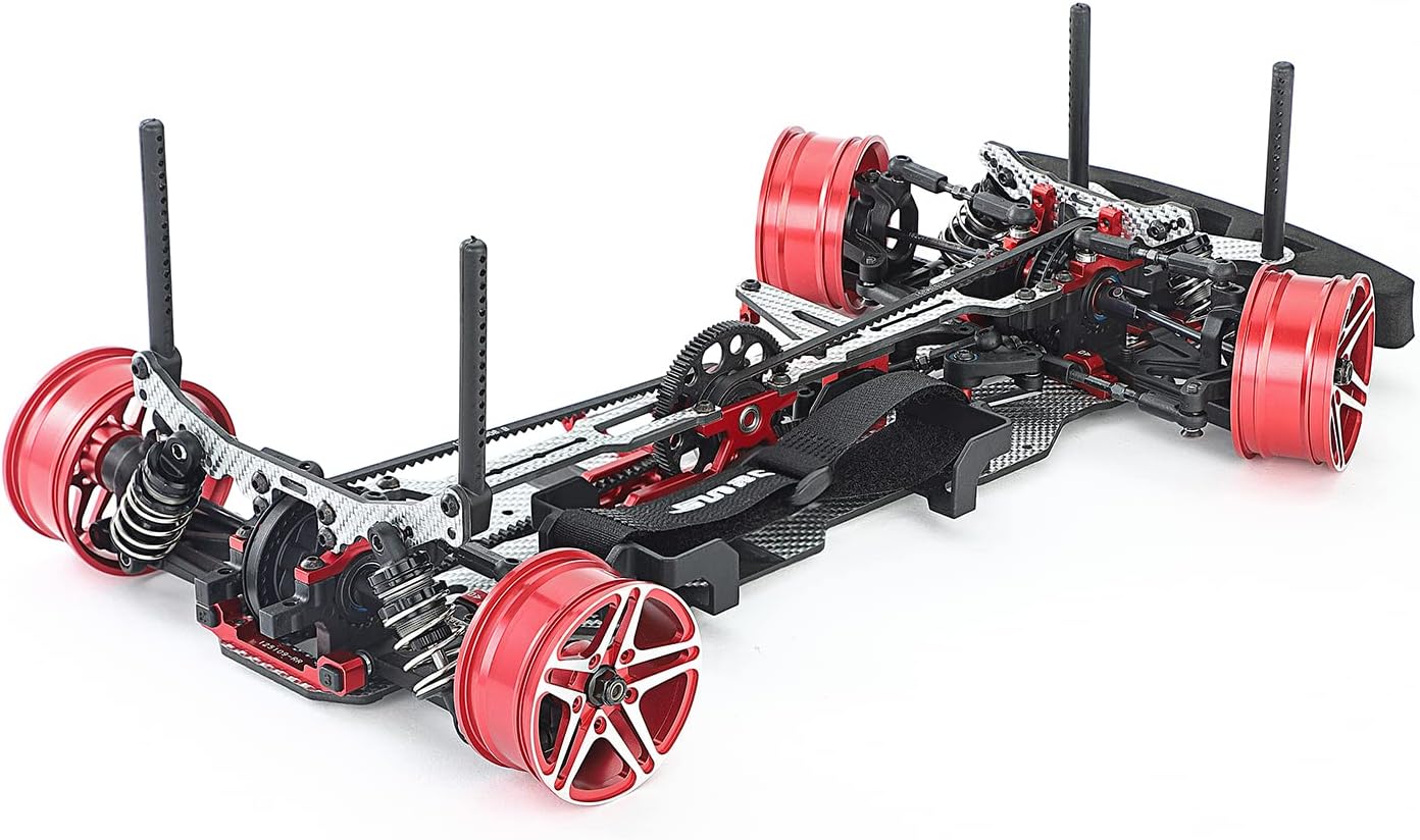 Carbon Fiber & Aluminum Upgrade Kit for for SNRC R3-G RC 1:10 Touring Car Silver SSG Version