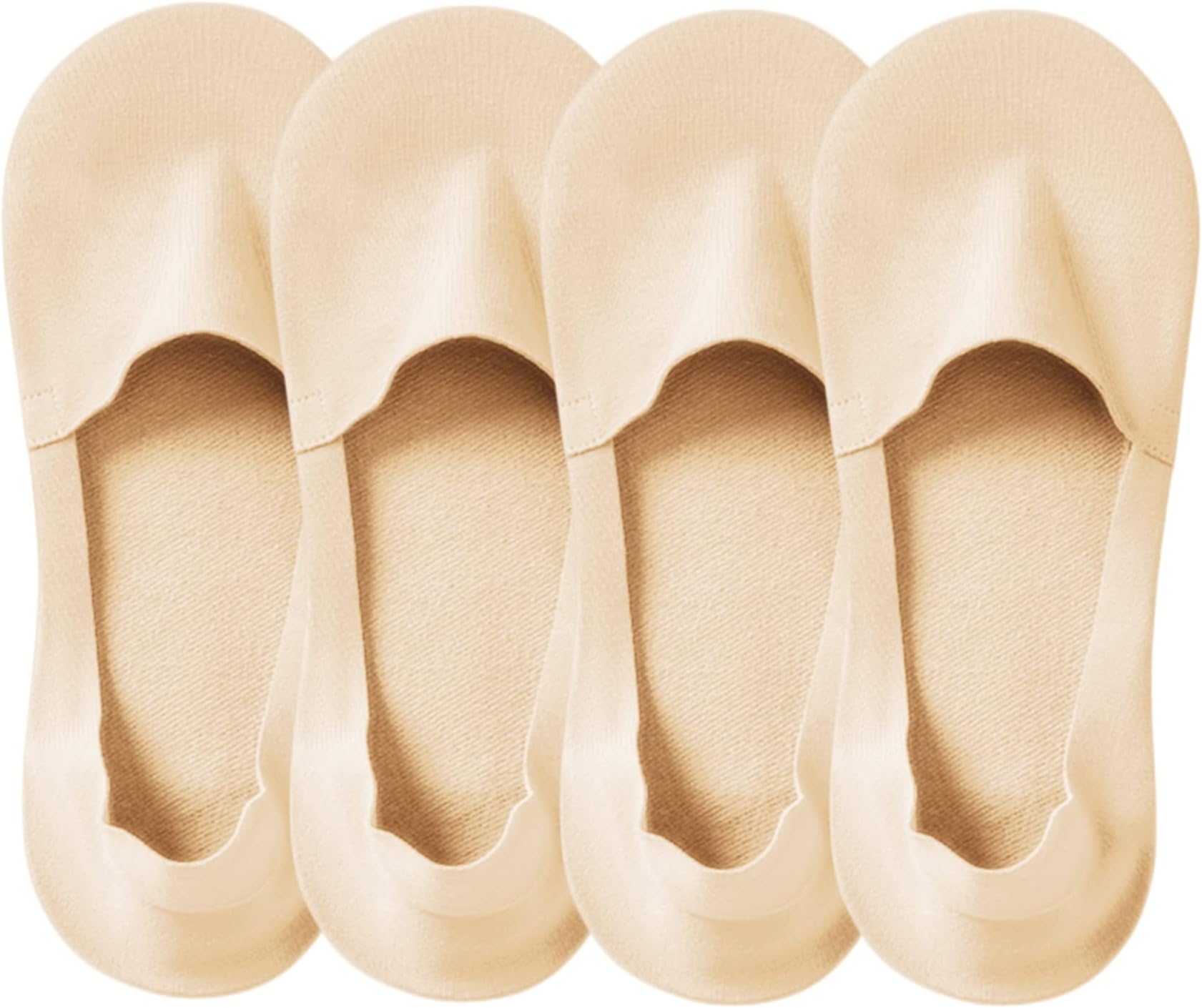 Thin No Show Socks (Women 5-12), Made of Ice Silk Surface on the Surface & Cotton on the Bottom