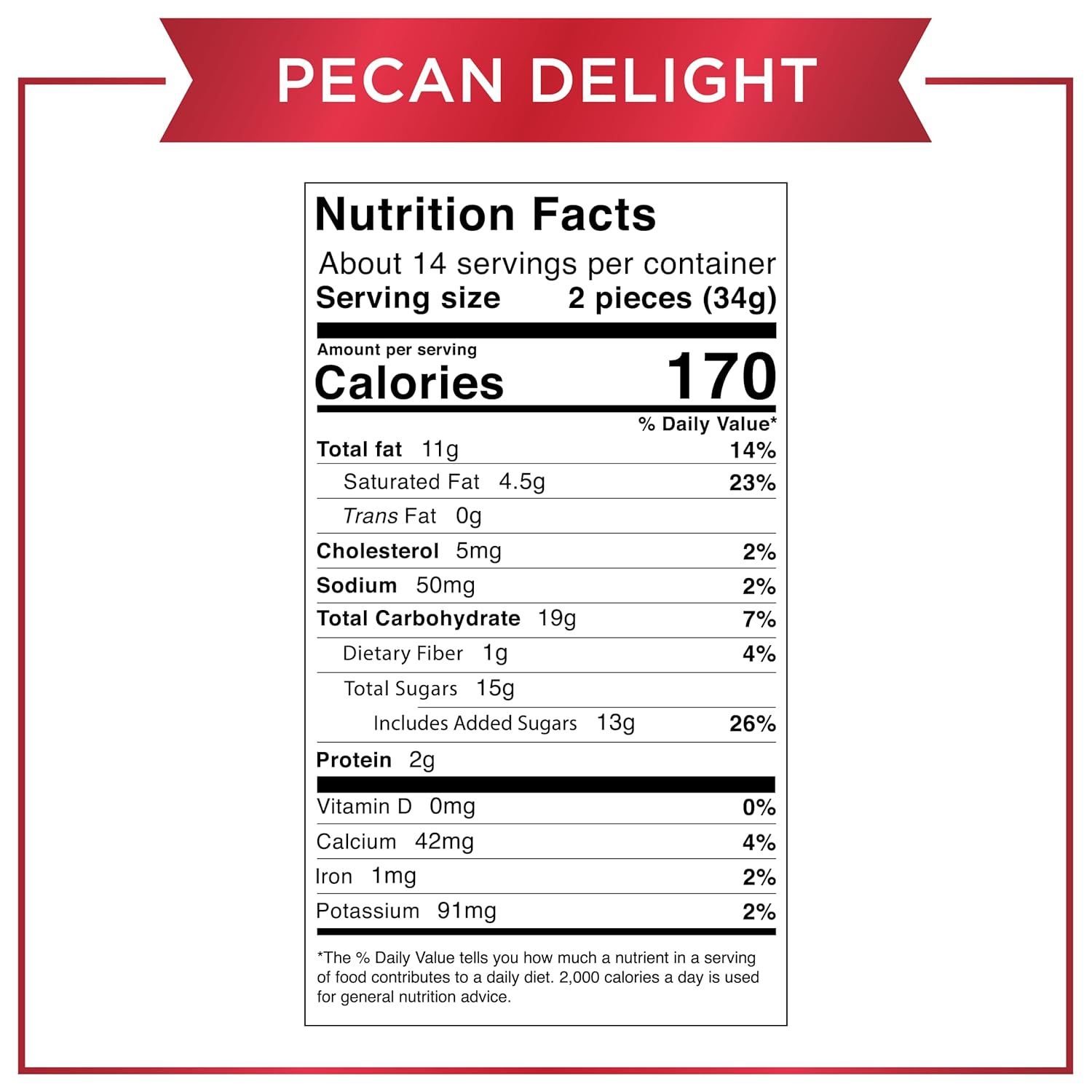 Russell Stover Pecan Delight, 16.1 Ounce Gusset Bag, Milk Chocolate Covered Candy Pack, Crunchy Pecans and Buttery Caramel Covered In Sweet Milk Chocolate Candy, Individually Wrapped (Pack of 3)