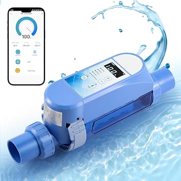 نظام Bonvoisin Salt Water Pool Chlorinator مولد الكلور المالح للمجمعات الأرضية نظام تجمع المياه المالحة مع خلية التيتانيوم ، لوحة تحكم LED ، وظيفة التنظيف الذاتي حتى 22400 غالون