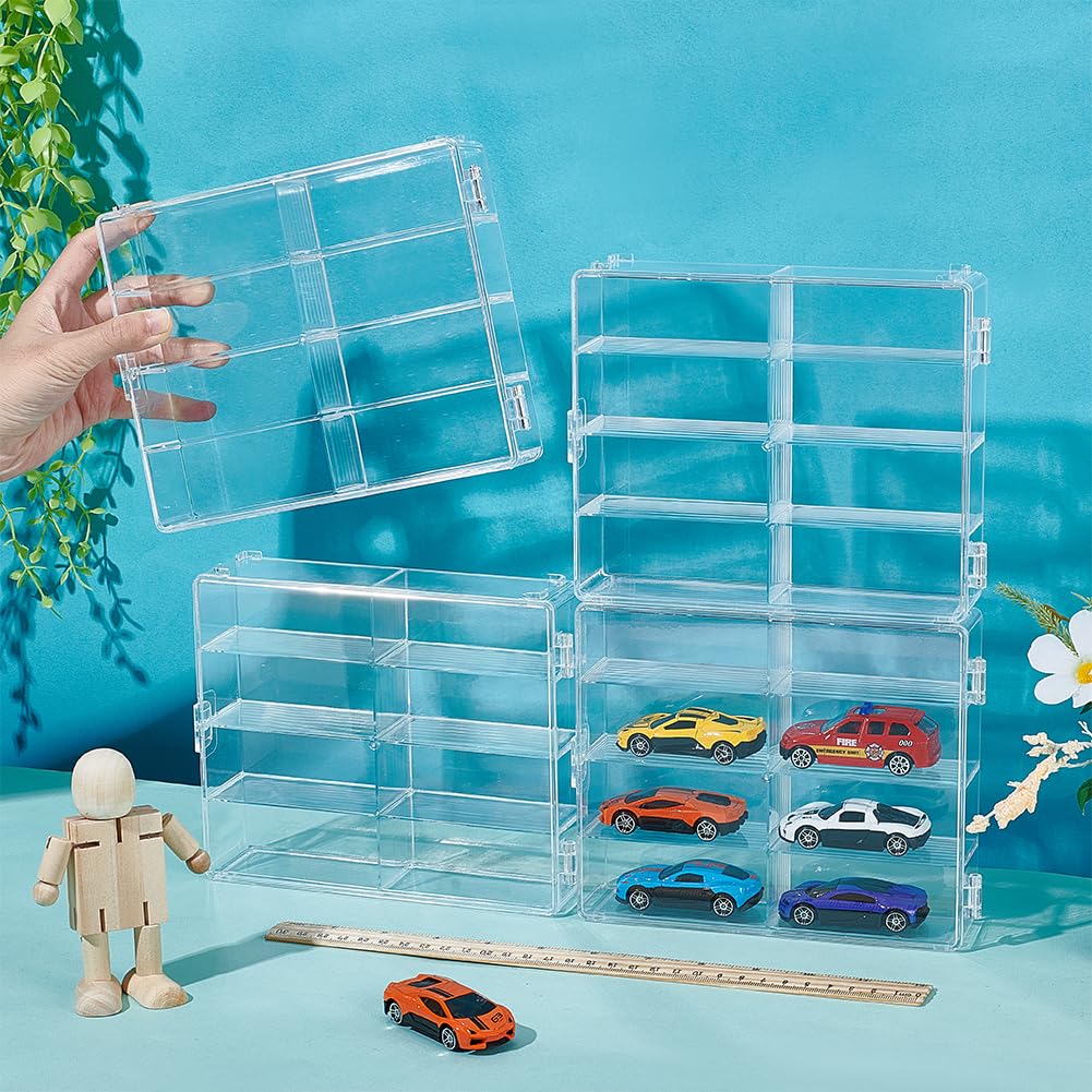 UNICRAFTALE 4 Pièces Boîtier Présentation pour Voiture Échelle 1/64