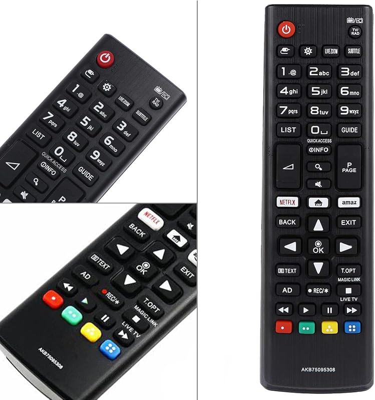 FOXRMT AKB75095308 Univerzális Távirányító LG Smart TV-hez - Beállítás Nélküli Használat, 10m Hatótáv, Kompatibilis 60UJ6309 65UJ6309 43LJ61