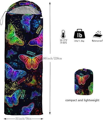 Miniatura 147 de CVHOUSE Camping Sleeping Bags,3 Season Warm & Cool Weather,Lightweight,Waterproof Sleeping Bags for Adults & Kids,Traveling,and Outdoors,Camping