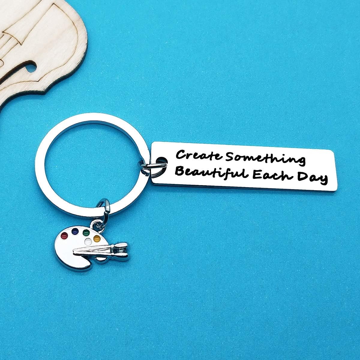 Xiahuyu Artist Gifts Keychain Painter Gifts Art Teacher Gift Art Lovers Gift ArtStudent Graduation Christmas Birthday Present Artist Keychain for Women Men Girls Boys - Image 5