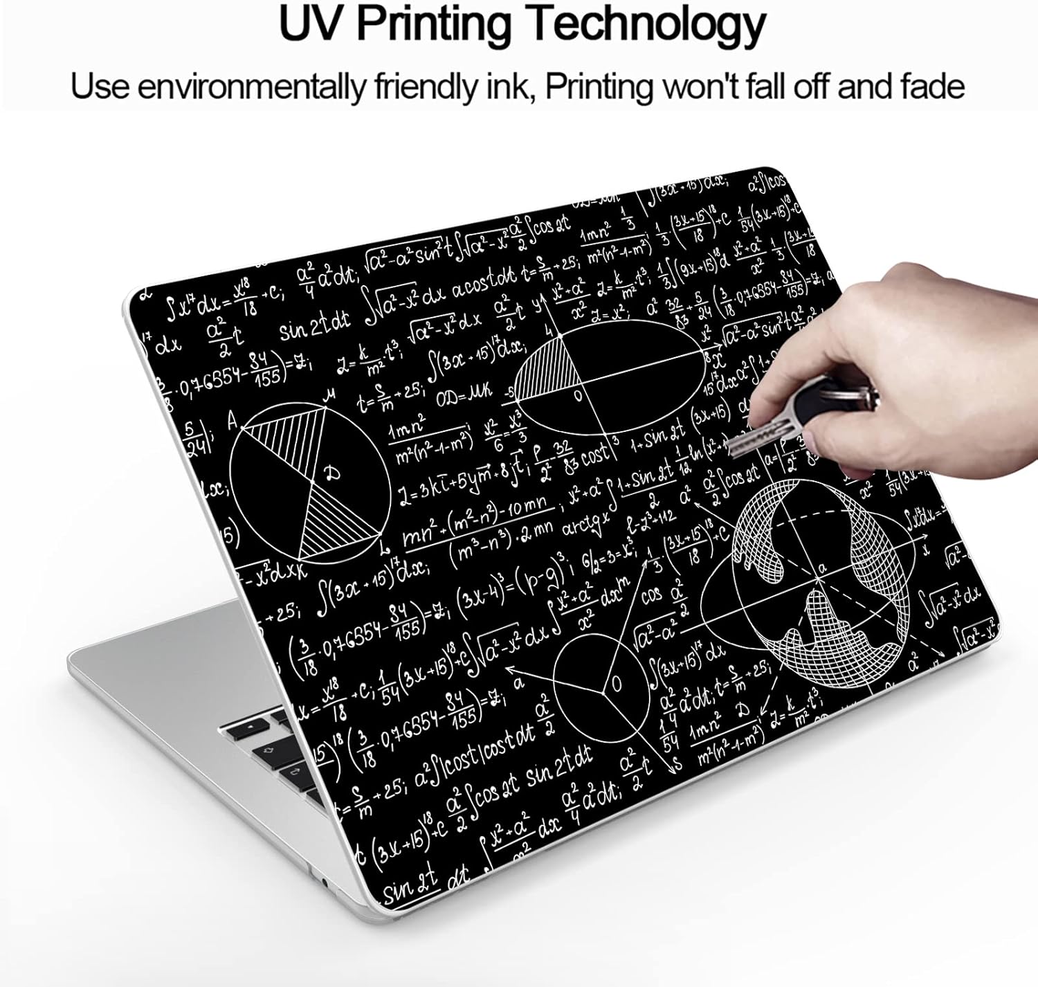 Compatible MacBook Air 13.6 inch Case 2022 Release Model: A2681 M2 Chip, Printed Pattern Hard Shell Laptop Sleeve and Keyboard Cover for MacBook Air 13.6, Blackboard Book 15