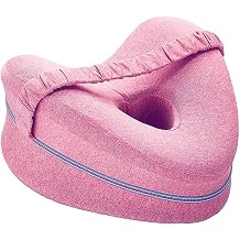 Alignment Pillow, Knee Pillow for Sleeping on Side, Sciatica Pillow, Knee Pillow, Leg Pillows for Sleeping on Side, Heart-Shaped Foam Support Cushion, Improves Sleep Posture, Comfort for Side Sleepers