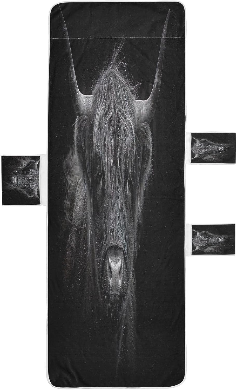FRMG Highland Cattle Cow Patio Chaise Lounge Covers Beach Chair Cover Beach Chair towel lounge chair towel cover A0900138a