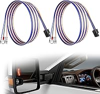 Vista 1 de Kit de Cableado para Espejos de Remolque Compatible con Chevrolet Chevy Silverado GMC Sierra 1500 2500 HD Sierra Camioneta 2014-2018 Luces de Señal