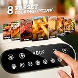 Kismile 5QT Glass Air Fryer, Non Toxic AirFryer with Digital Touch Control — image 4