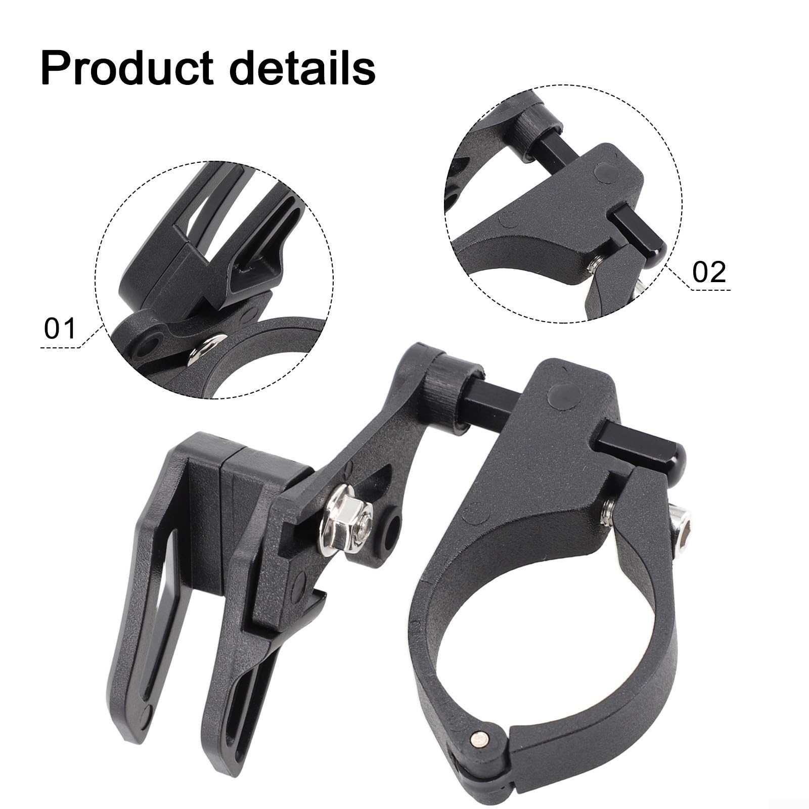 Guida per catena a velocità singola per mountain bike, protezione per tubo sella in nylon per prevenire la caduta della catena, protezione telaio nero per MTB ciclismo, facile installazione con
