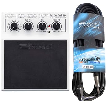 Roland SPD One Percussion Pad + Keepdrum Jack Cable 6 m